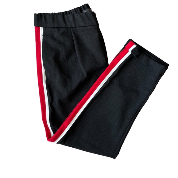 Zara Trousers w Elastic Waist, Side Stripes, & Pockets - Picture 3 of 14